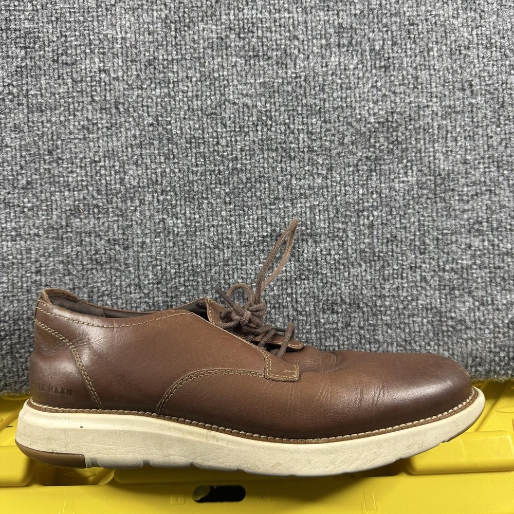 Cole Haan Grand 360 Shoes Mens Size 10 Brown Leather Lace Up Comfort C34853